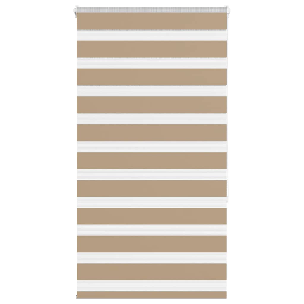 Vidaxl zebra blind 75x150 cm stofbreedte 70,9 cm polyester zandbruin