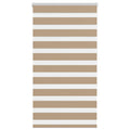 Vidaxl zebra blind 75x150 cm stofbreedte 70,9 cm polyester zandbruin
