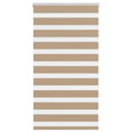 Vidaxl zebra blind 90x150 cm stofbreedte 85,9 cm polyester zandbruin