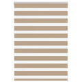 Vidaxl zebra blind 95x150 cm stofbreedte 90,9 cm polyester zandbruin