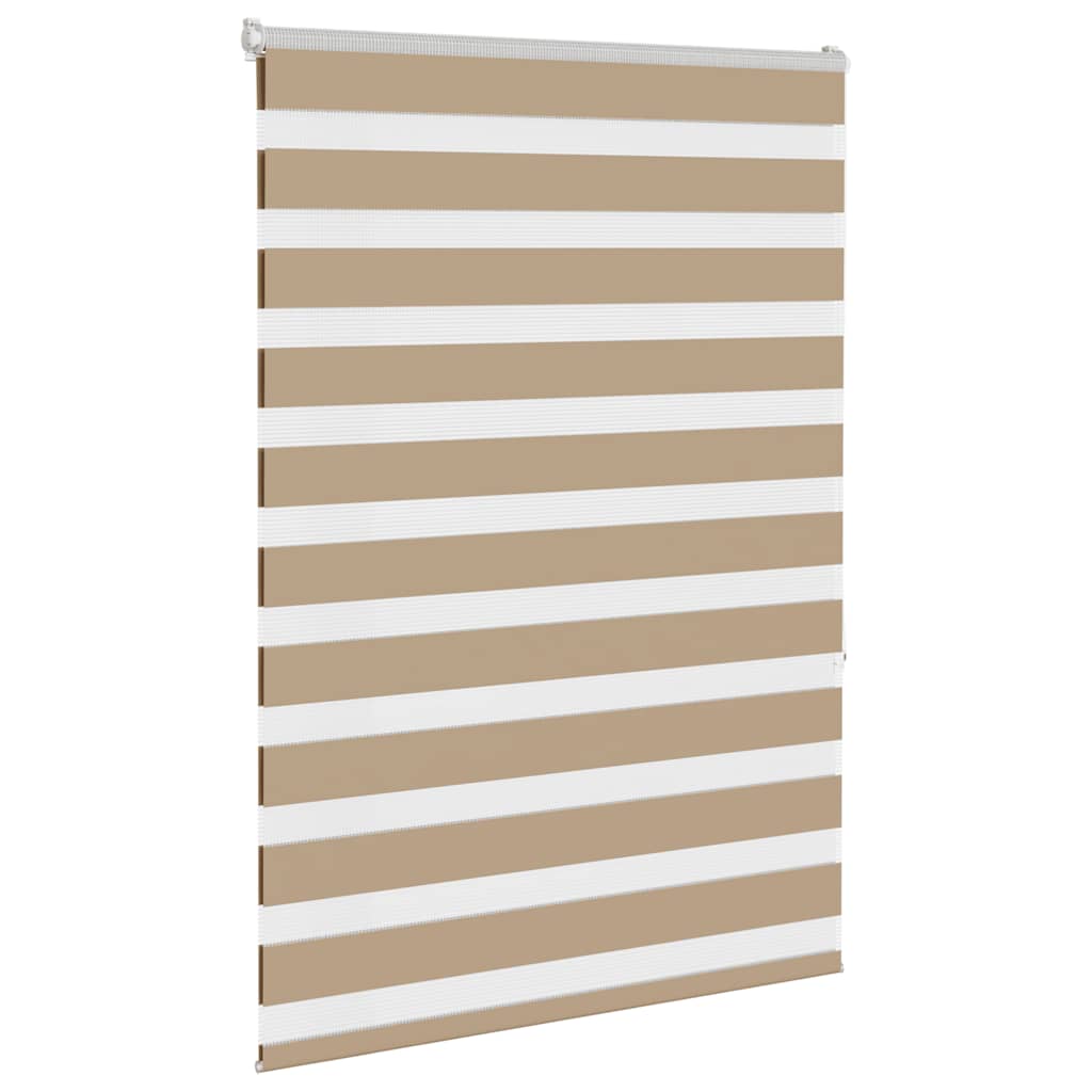 Vidaxl zebra blind 95x150 cm stofbreedte 90,9 cm polyester zandbruin