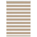 Vidaxl zebra blind 100x150 cm stofbreedte 95,9 cm polyester zandbruin