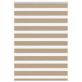Vidaxl zebra blind 105x150 cm stofbreedte 100,9 cm polyester zandbruin