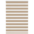 Vidaxl zebra blind 110x150 cm stofbreedte 105,9 cm polyester zandbruin