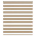 Vidaxl zebra blind 135x150 cm stofbreedte 130,9 cm polyester zandbruin