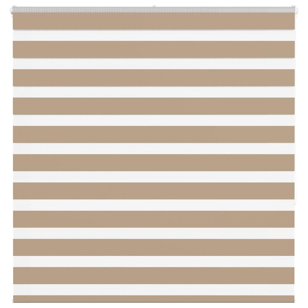 Vidaxl zebra blind 140x150 cm stofbreedte 135,9 cm polyester zandbruin