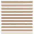 Vidaxl zebra blind 140x150 cm stofbreedte 135,9 cm polyester zandbruin