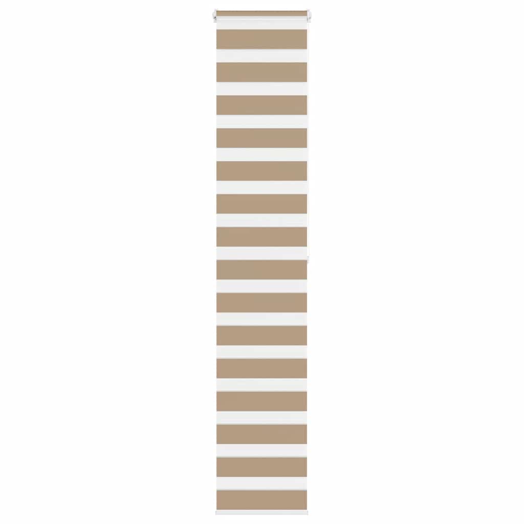 VidaXL Zebra-Rollo 45 x 200 cm, Stoffbreite 40,9 cm, Polyester, sandbraun