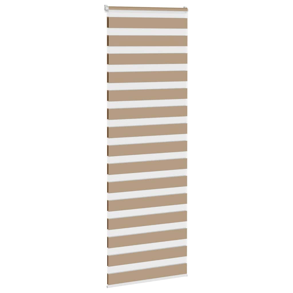 Vidaxl zebra blind 80x200 cm stofbreedte 75,9 cm polyester zandbruin