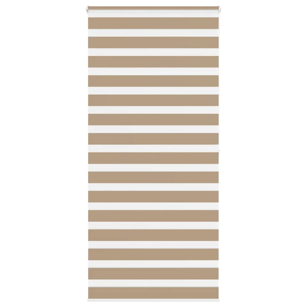 Vidaxl zebra blind 110x200 cm stofbreedte 105,9 cm polyester zandbruin