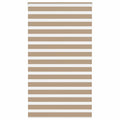 Vidaxl zebra blind 125x200 cm stofbreedte 120,9 cm polyester zandbruin