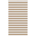 Vidaxl zebra blind 130x200 cm stofbreedte 125,9 cm polyester zandbruin