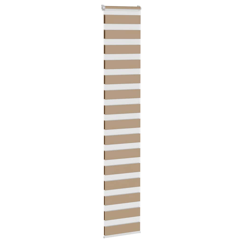 VidaXL Zebra-Rollo 50 x 230 cm, Stoffbreite 55,9 cm, Polyester, sandbraun