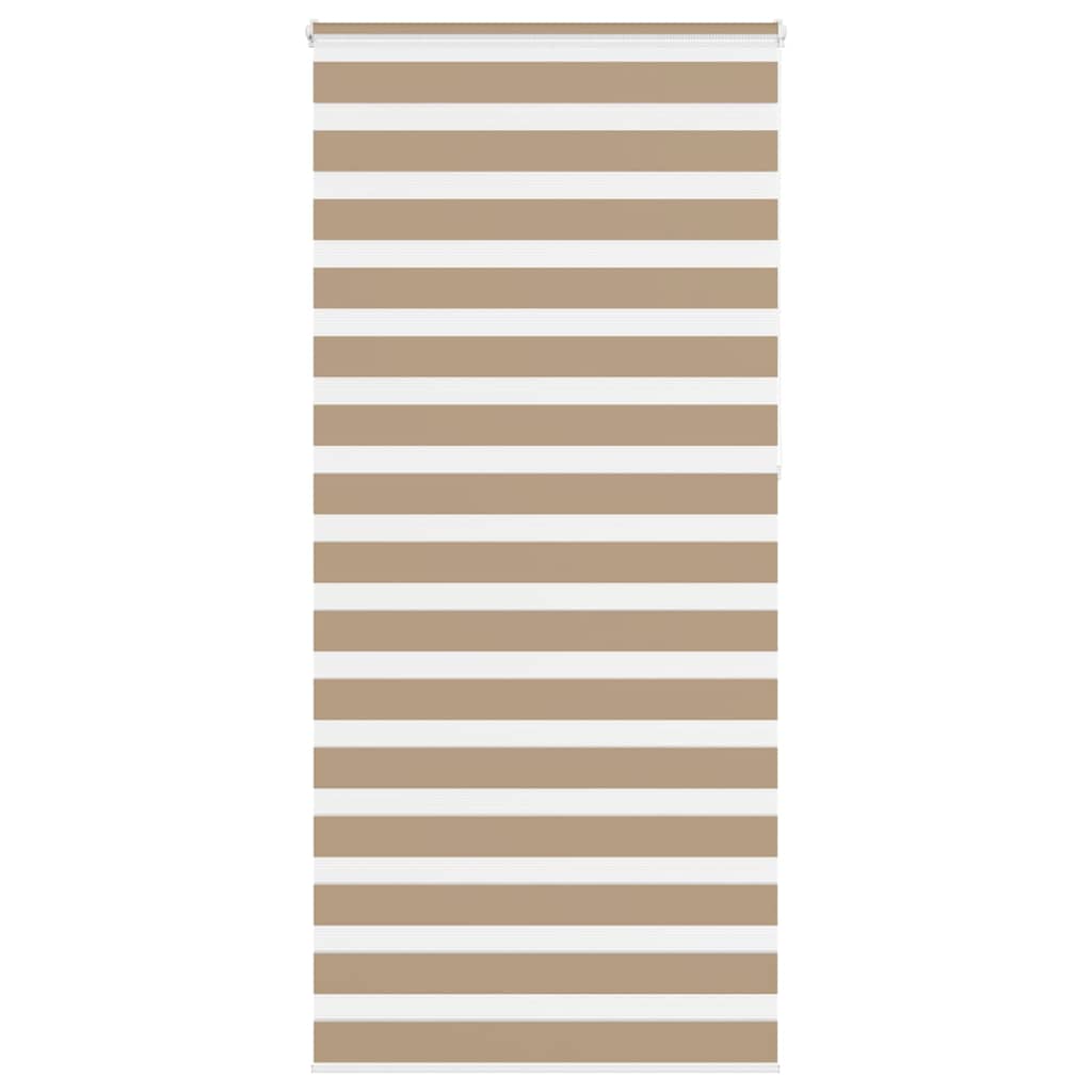 Vidaxl zebra blind 115x230 cm stofbreedte 110,9 cm polyester zandbruin