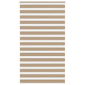 Vidaxl zebra blind 125x230 cm stofbreedte 120,9 cm polyester zandbruin