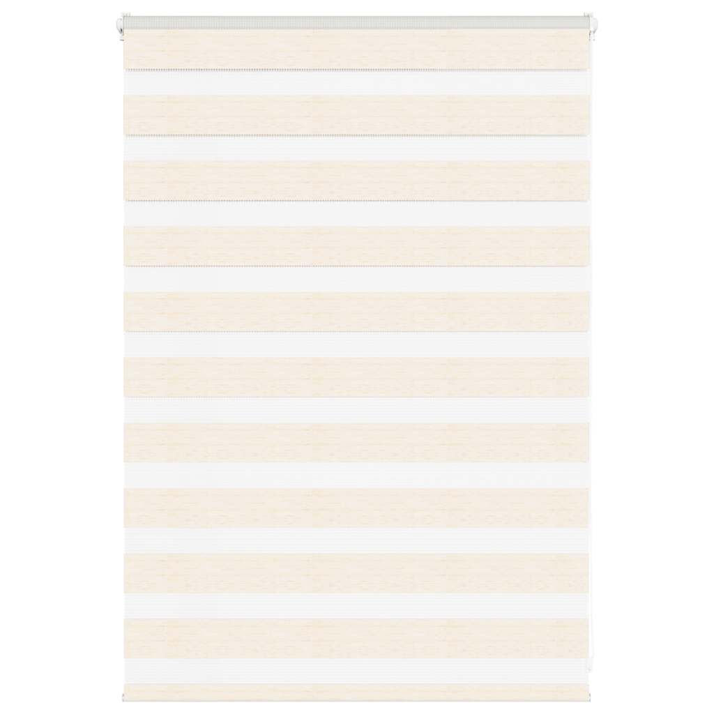 VidaXL Zebra-Rollo, 115 x 100 cm, Stoffbreite 110,9 cm, Marmorbeige