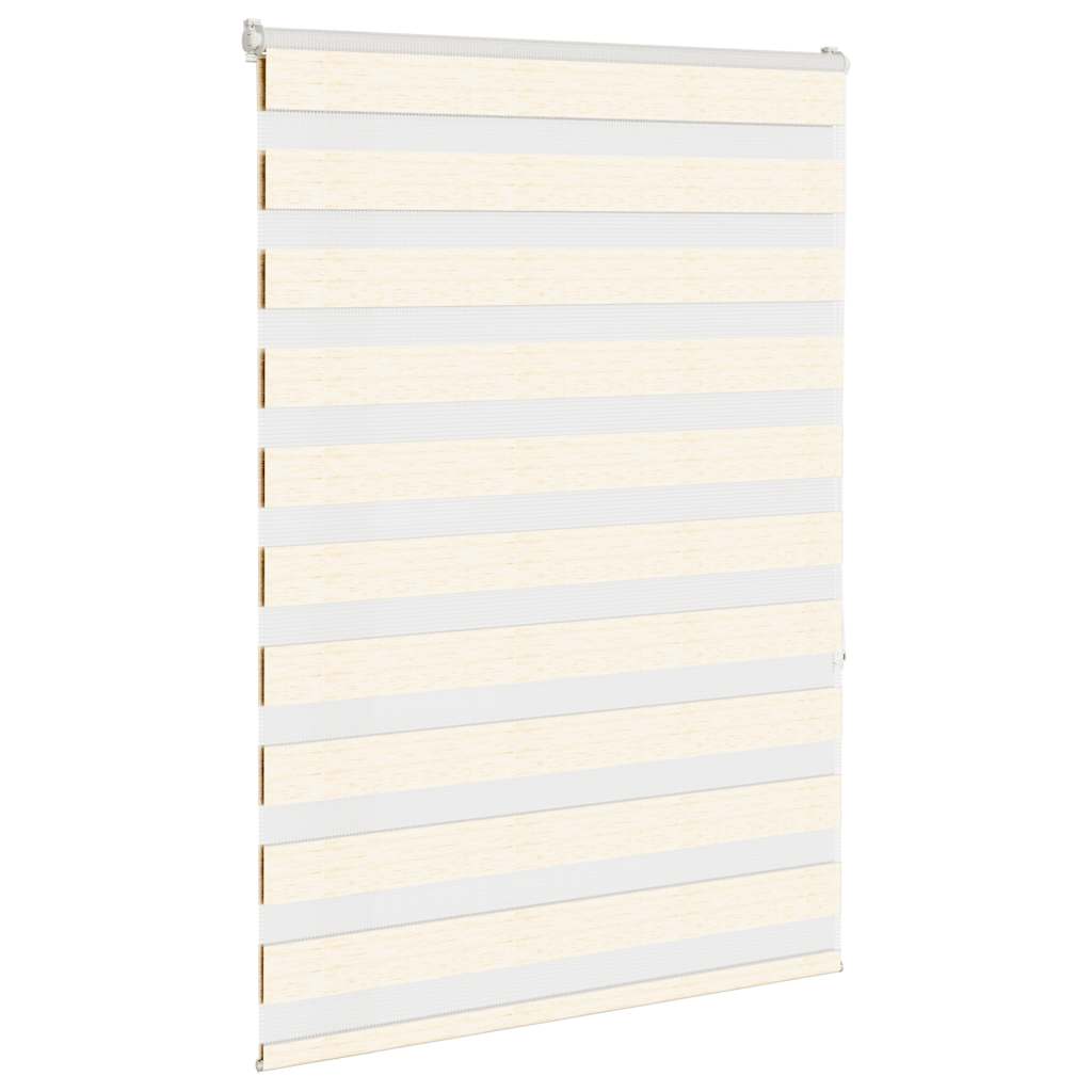 VidaXL Zebra-Rollo, 95 x 150 cm, Stoffbreite 90,9 cm, Marmorbeige