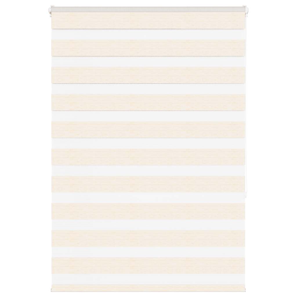 Vidaxl zebra blind 105x150cm stofbreedte 100,9cm polyester marmerbeige