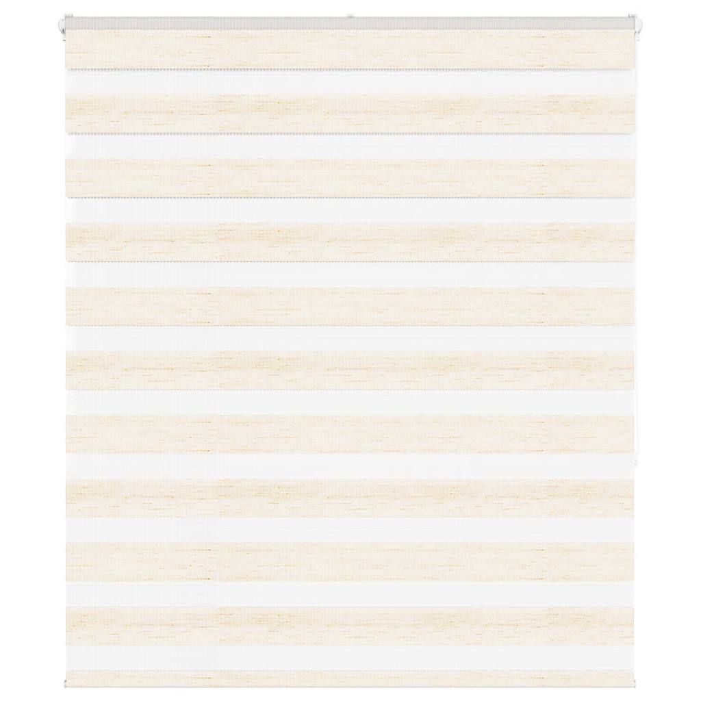 Vidaxl zebra rolgordijn 130x150 cm stofbreedte 125,9 cm marmerbeige