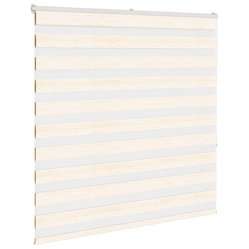 Vidaxl zebra rolgordijn 140x150 cm stofbreedte 135,9cm marmerbeige