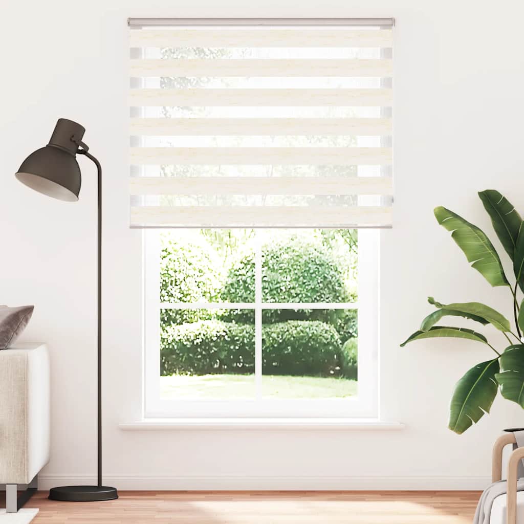 VidaXL Zebra-Rollo 150 x 200 cm, Staubbreite 145,9 cm, Marmorbeige