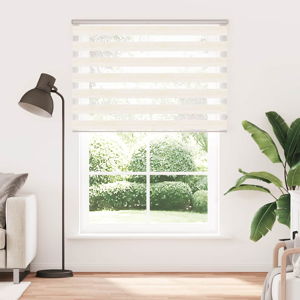 VidaXL Zebra-Rollo 165 x 200 cm, Staubbreite 160,9 cm, Marmorbeige