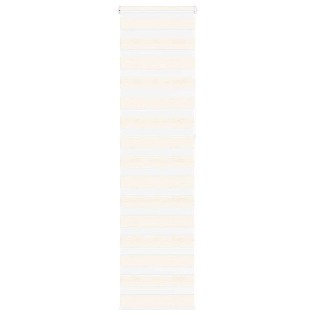 VidaXL Zebra-Rollo, 55 x 230 cm, Stoffbreite 50,9 cm, Marmorbeige