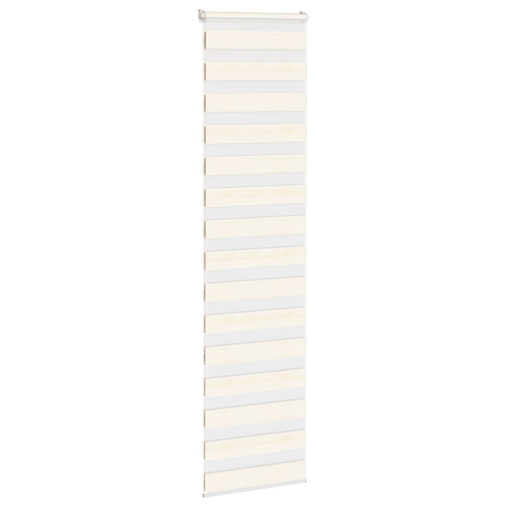 VidaXL Zebra-Rollo, 55 x 230 cm, Stoffbreite 50,9 cm, Marmorbeige