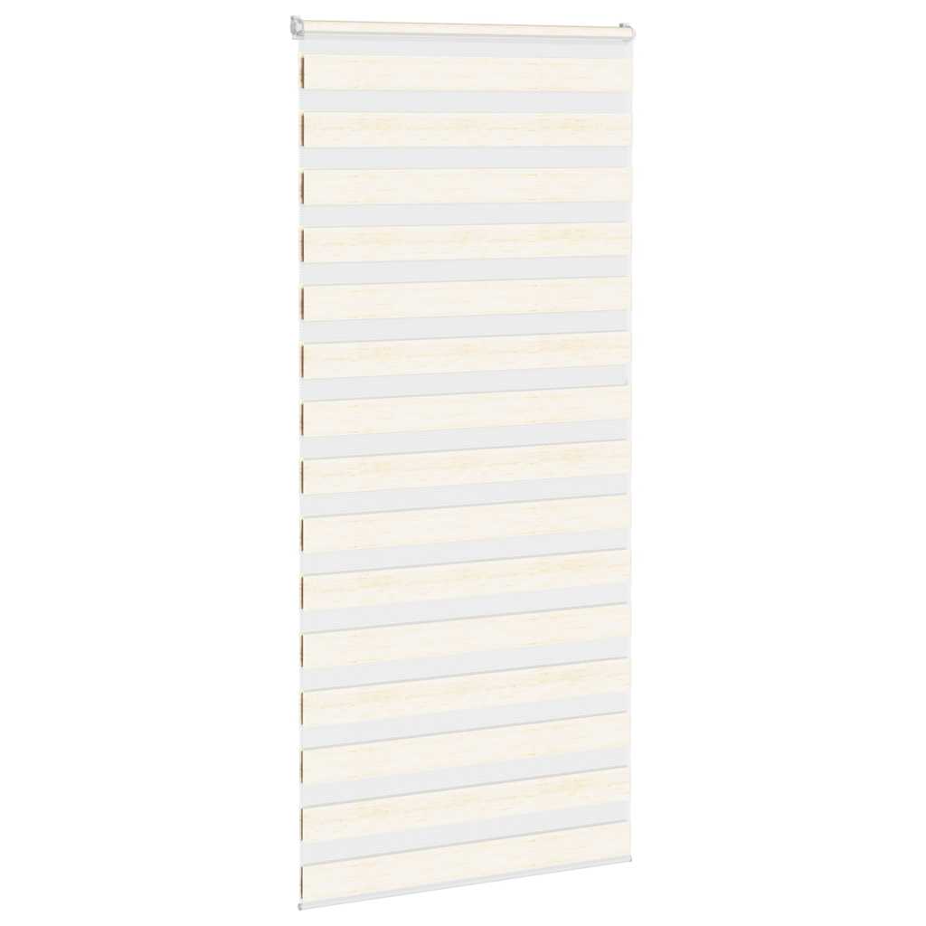 VidaXL Zebra-Rollo 105 x 230 cm, Stoffbreite 100,9 cm, Polyester, Marmorbeige