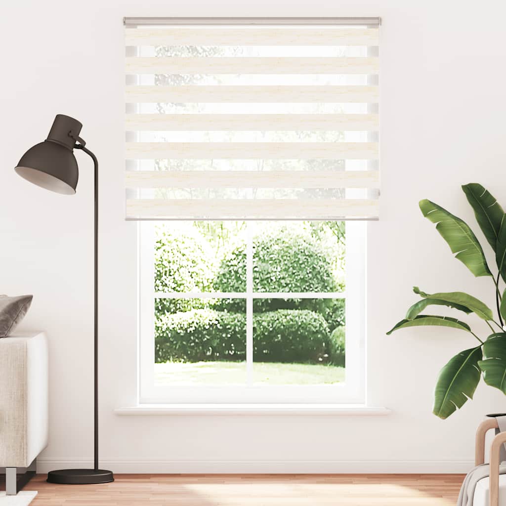 VidaXL Zebra-Rollo 140 x 230 cm, Stoffbreite 135,9 cm, Marmorbeige