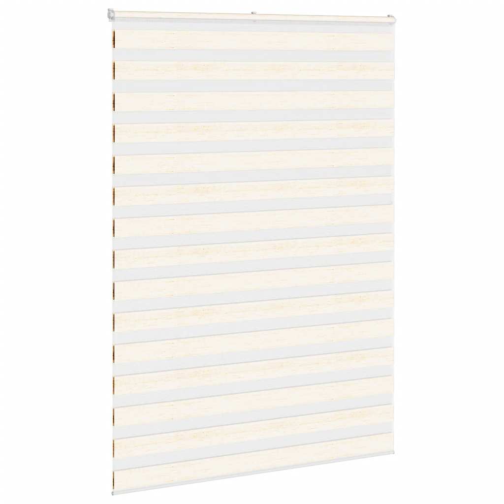 VidaXL Zebra-Rollo 155 x 230 cm, Stoffbreite 150,9 cm, Marmorbeige