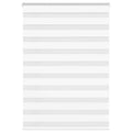 Vidaxl zebra blind 100x100 cm stofbreedte 95,9 cm polyester wit