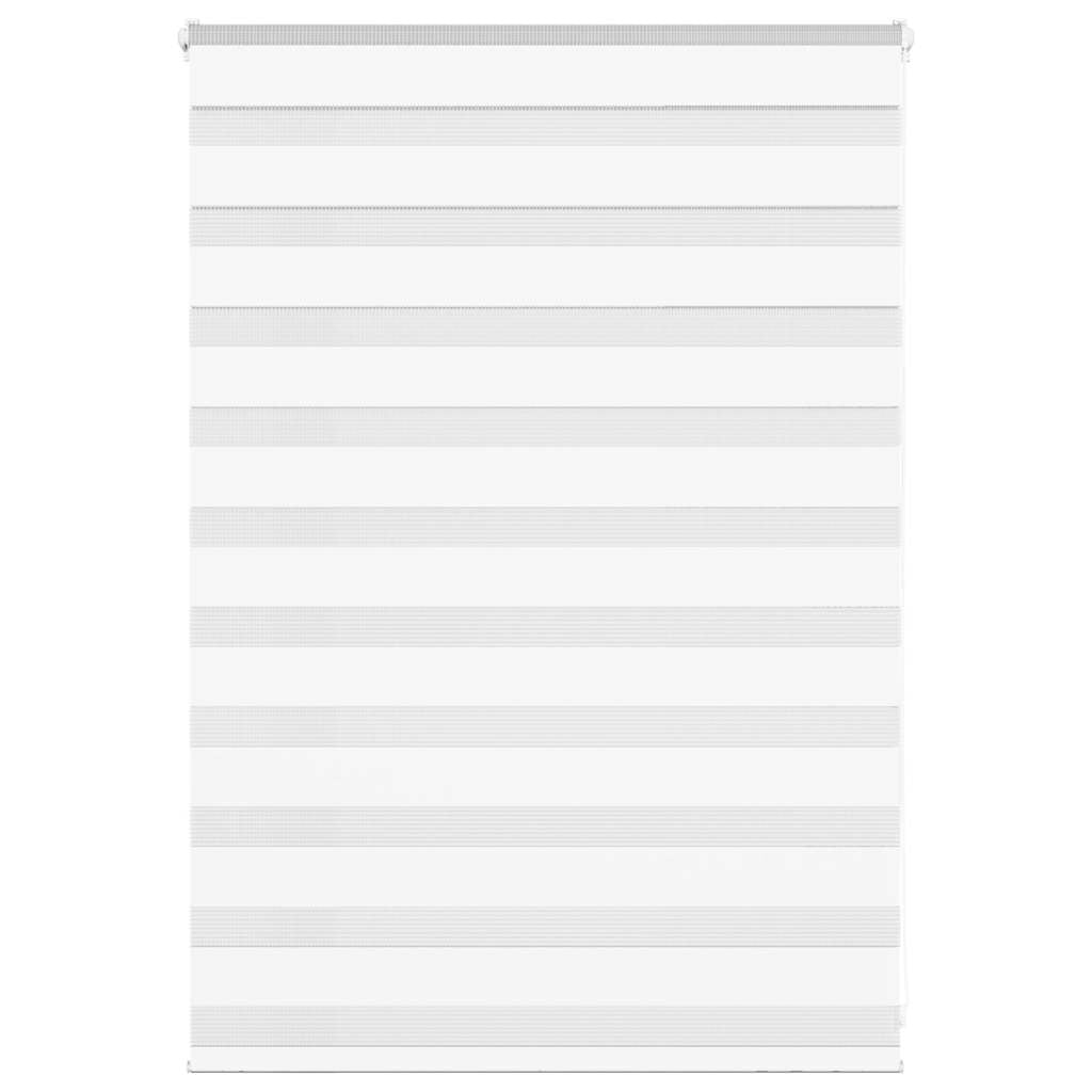 Vidaxl zebra blind 110x100 cm stofbreedte 105,9 cm polyester wit