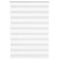 Vidaxl zebra blind 110x100 cm stofbreedte 105,9 cm polyester wit