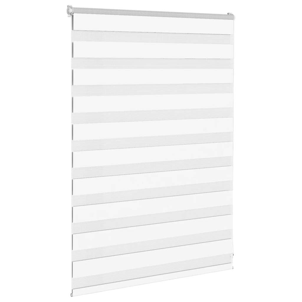 Vidaxl zebra blind 110x100 cm stofbreedte 105,9 cm polyester wit