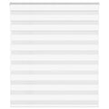 Vidaxl zebra blind 125x100 cm stofbreedte 120,9 cm polyester wit
