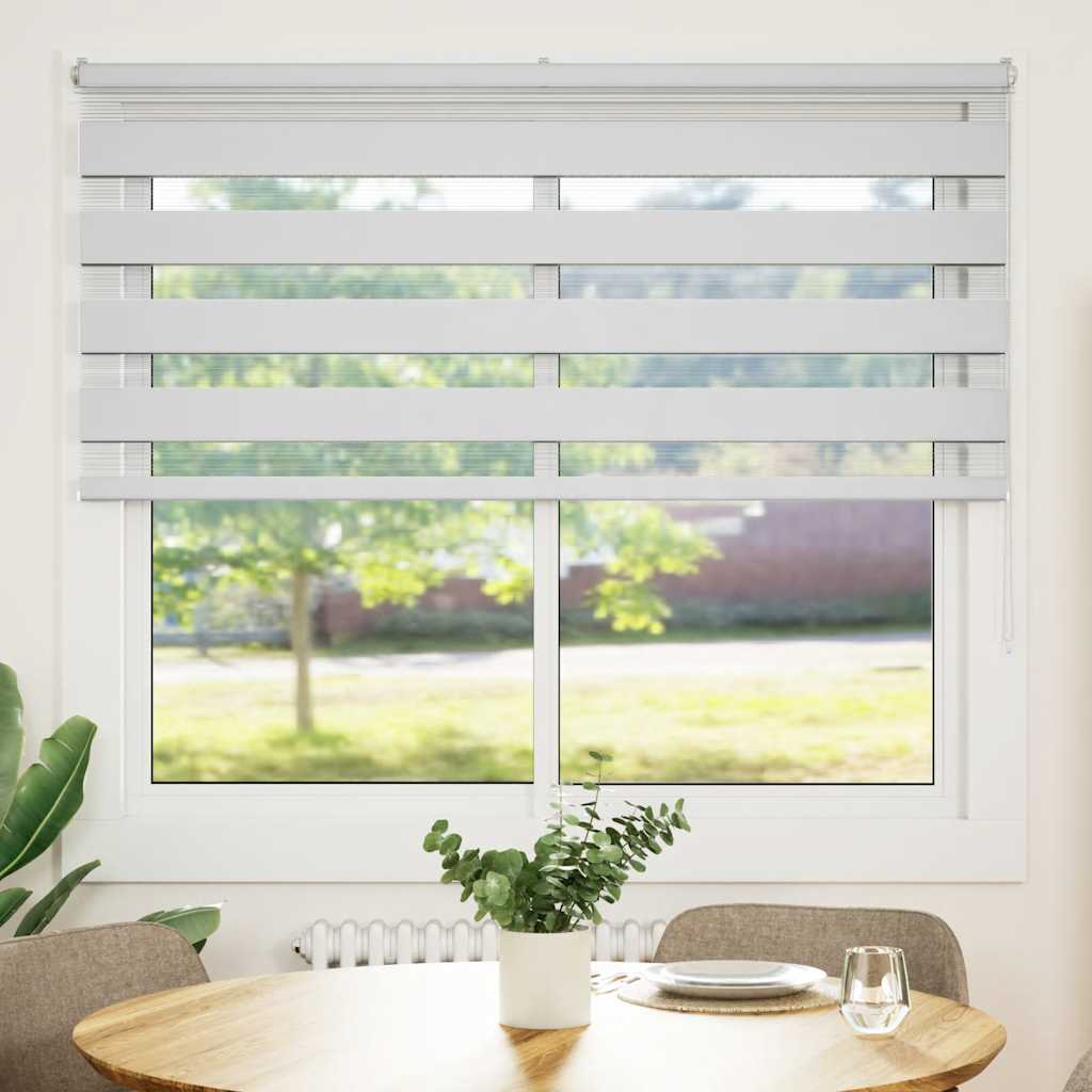 Vidaxl zebra blind 165x100 cm stofbreedte 160,9 cm polyester wit