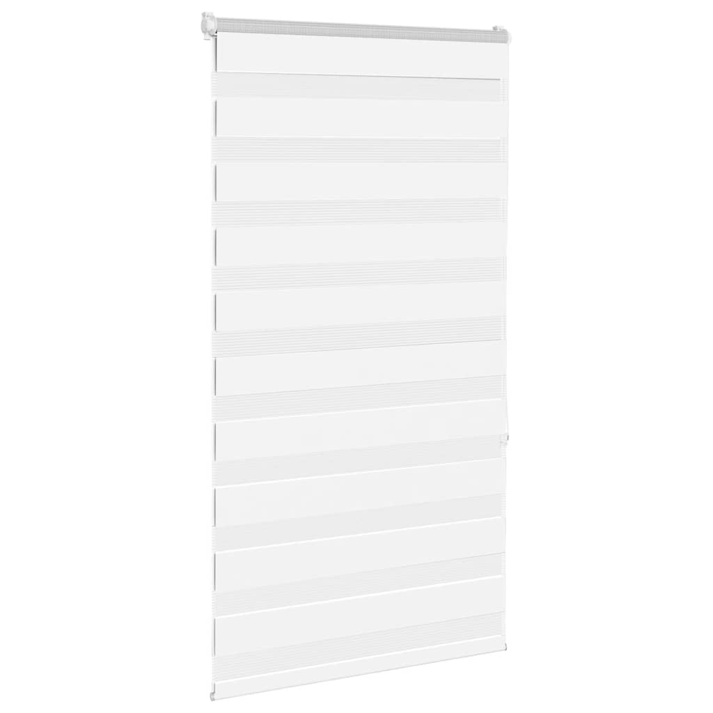 VidaXL Zebra-Rollo 75 x 150 cm, Stoffbreite 70,9 cm, Polyester, weiß