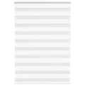 Vidaxl zebra rolgordijn 110x150 cm stofbreedte 105,9cm polyester wit