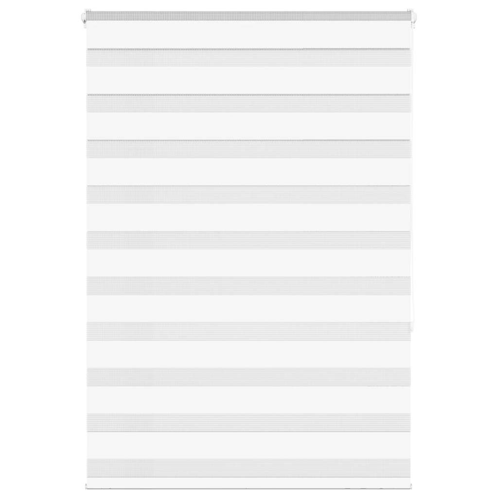 VidaXL Zebra-Rollo, 110 x 150 cm, Stoffbreite 105,9 cm, Polyester, weiß