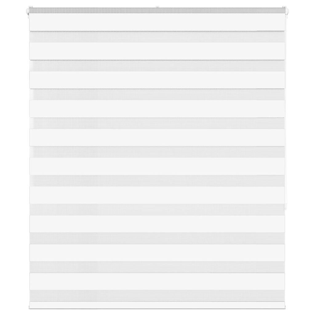 VidaXL Zebra-Rollo, 120 x 150 cm, Stoffbreite 115,9 cm, Polyester, weiß