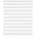 VidaXL Zebra-Rollo, 120 x 150 cm, Stoffbreite 115,9 cm, Polyester, weiß