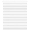 Vidaxl zebra rolgordijn 135x150 cm stofbreedte 130,9cm polyester wit