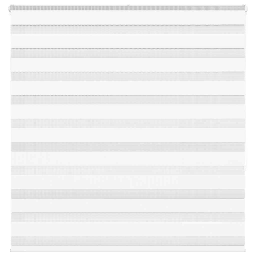 VidaXL Zebra-Rollo, 140 x 150 cm, Stoffbreite 135,9 cm, Polyester, weiß