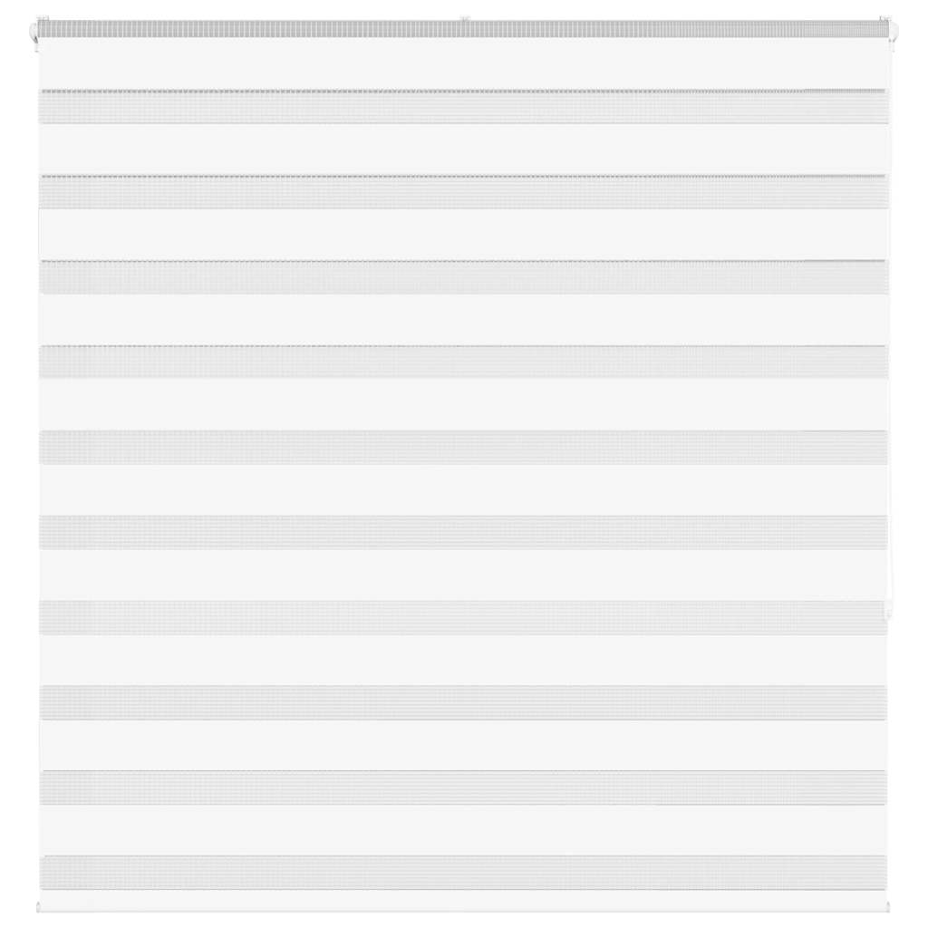 VidaXL Zebra-Rollo, 145 x 150 cm, Stoffbreite 140,9 cm, Polyester, weiß