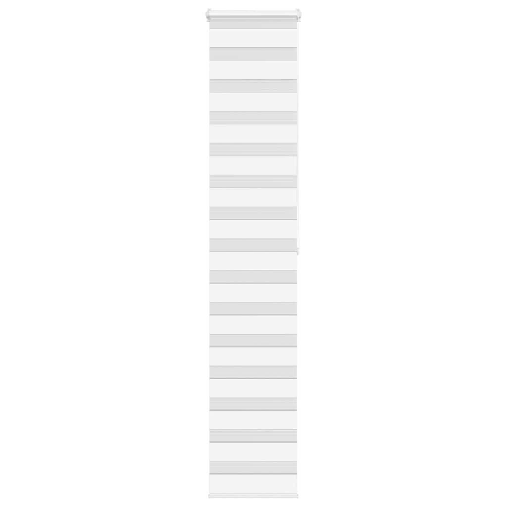 VidaXL Zebra-Rollo 40 x 200 cm, Stoffbreite 35,9 cm, Polyester, weiß