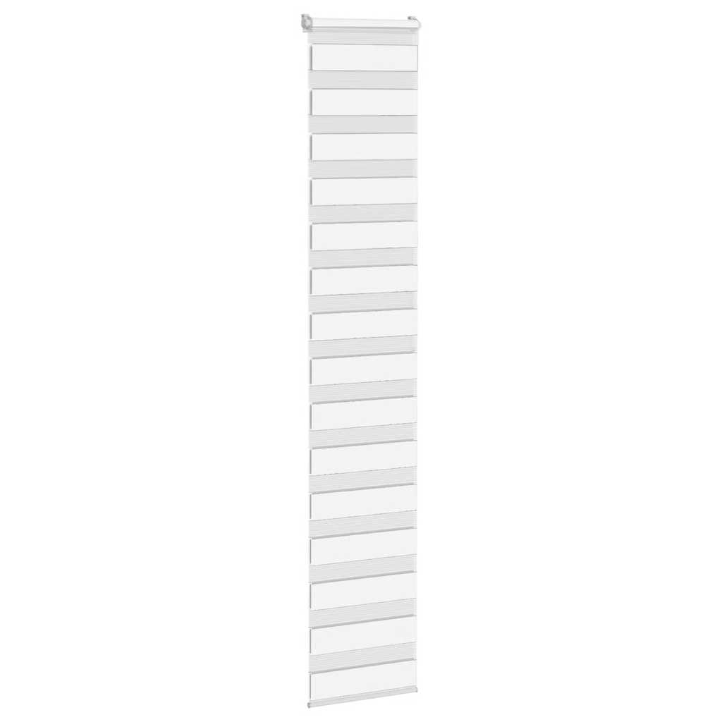 VidaXL Zebra-Rollo 40 x 200 cm, Stoffbreite 35,9 cm, Polyester, weiß