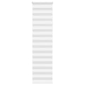 Vidaxl zebra rolgordijn 55x200 cm stofbreedte 50,9 cm polyester wit