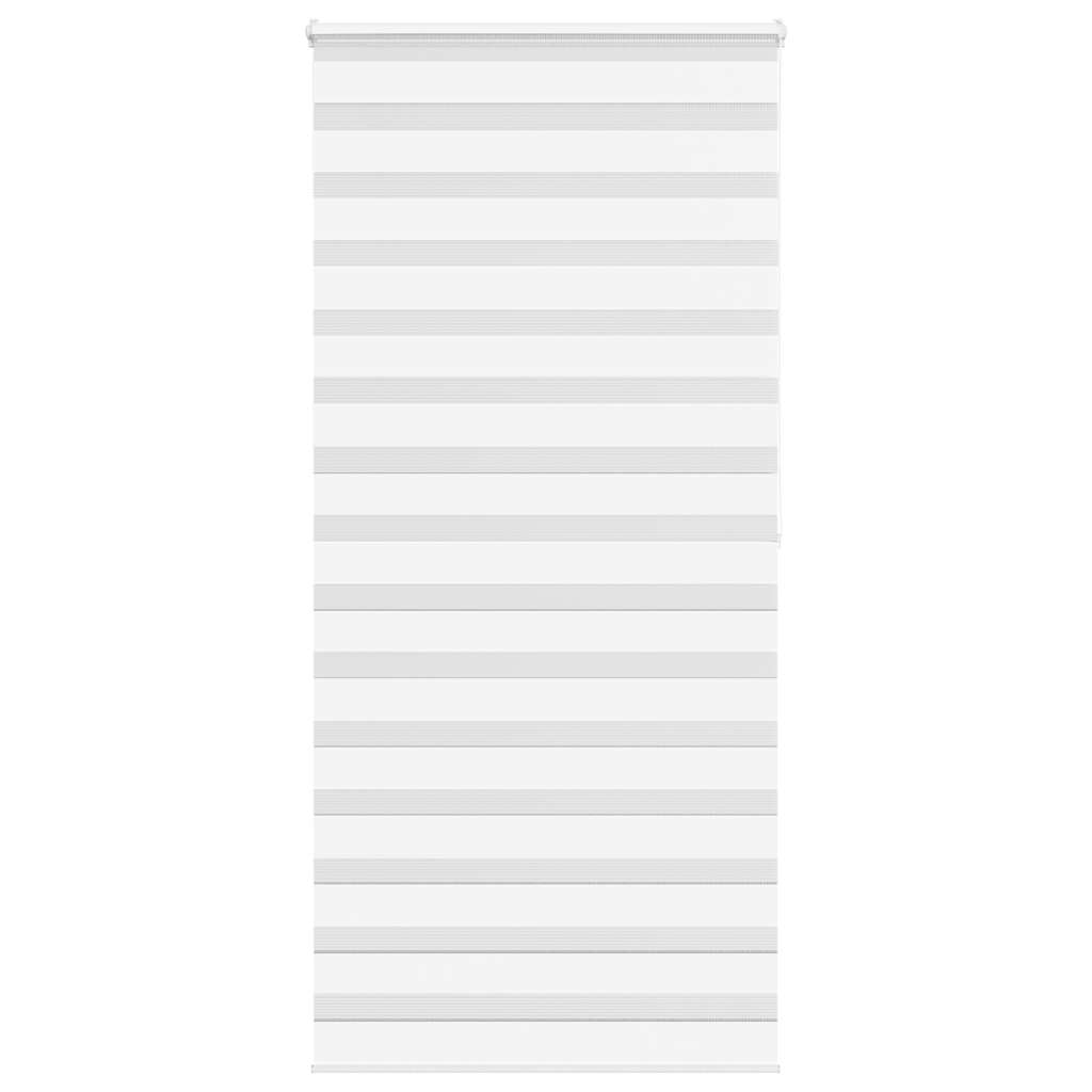 VidaXL Zebra-Rollo, 100 x 200 cm, Stoffbreite 95,9 cm, Polyester, weiß