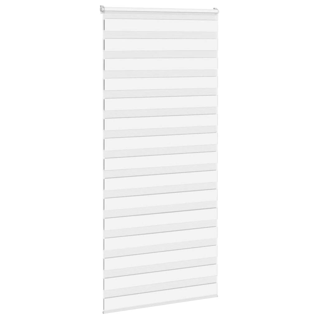 VidaXL Zebra-Rollo, 100 x 200 cm, Stoffbreite 95,9 cm, Polyester, weiß